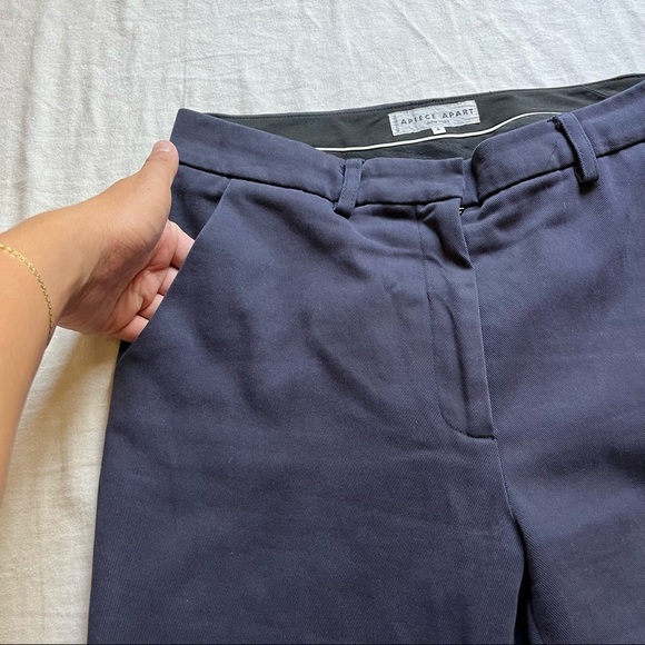 Apiece Apart Navy Straight Leg Pants - Picture 2 of 6